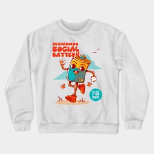 SOCIAL BATTERY Crewneck Sweatshirt